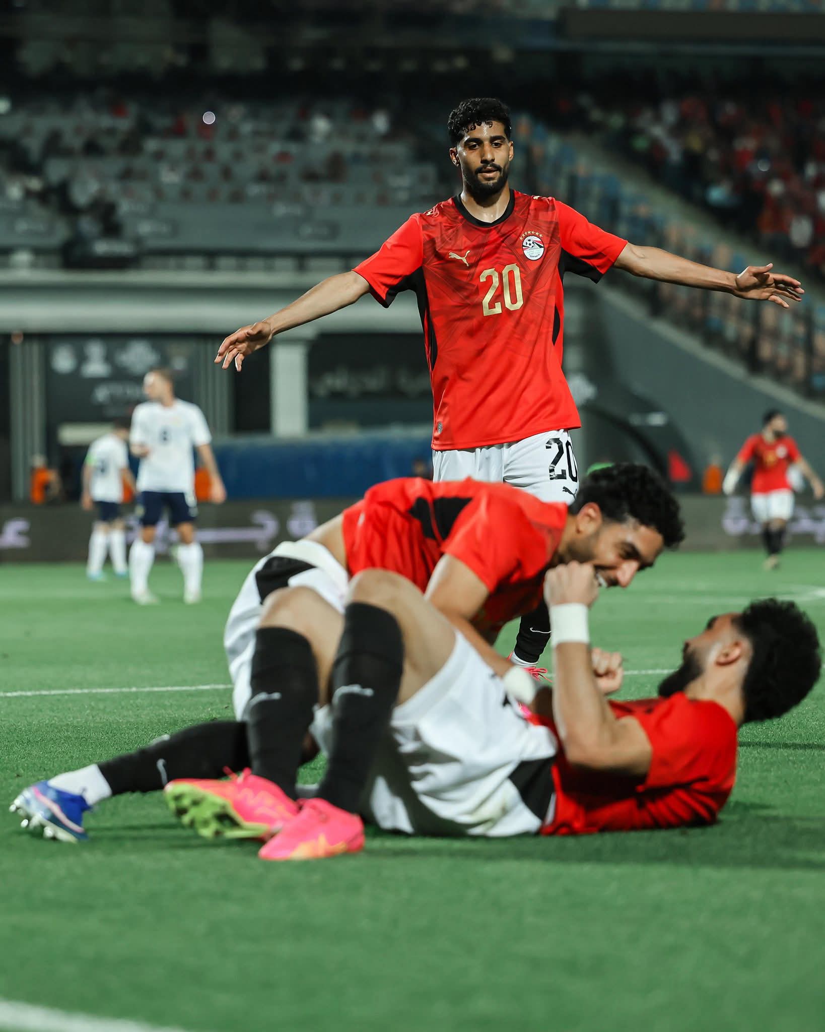 منتخب مصر يخوض تدريبه الرئيسي بإستاد هانتينجتون بانك استعداداً لودية البرازيل